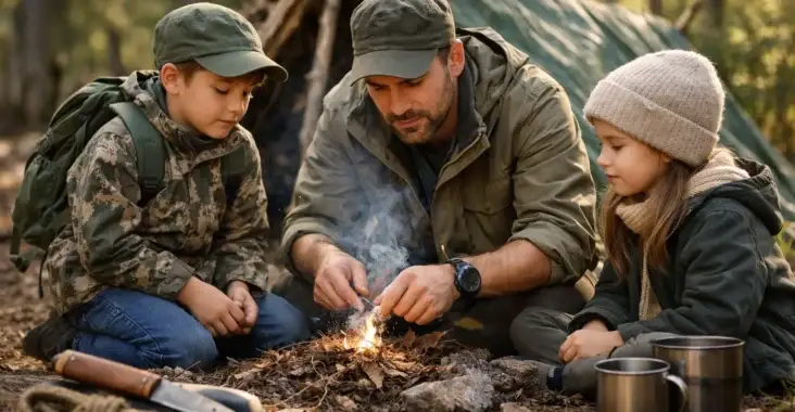 Survival Training mit Kindern richtig umsetzen