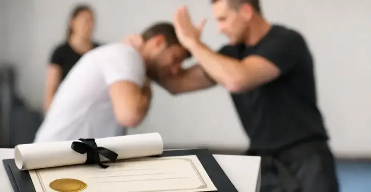 Selbstverteidigung Ausbildung mit Diplom